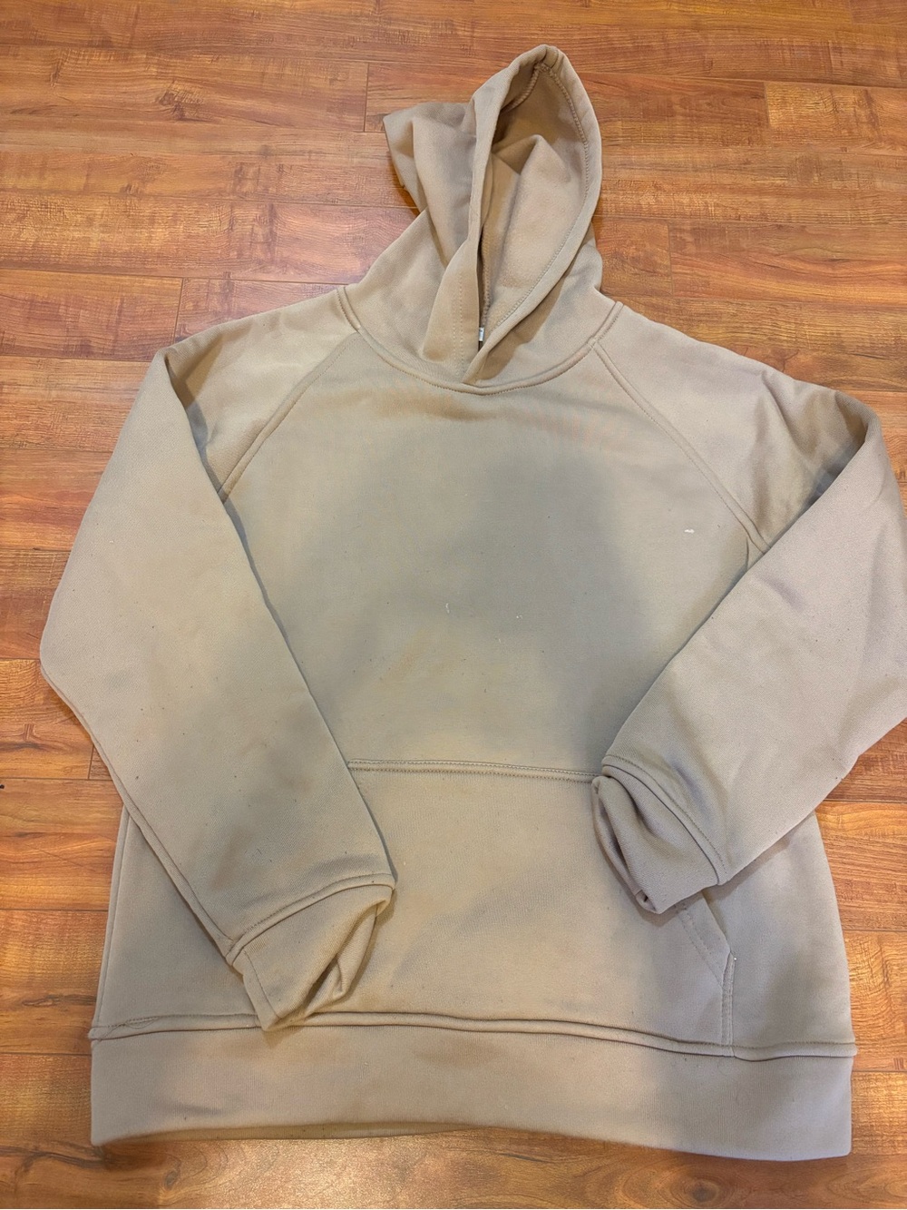 Men's Hooded Pullover Sweatshirt - Tan